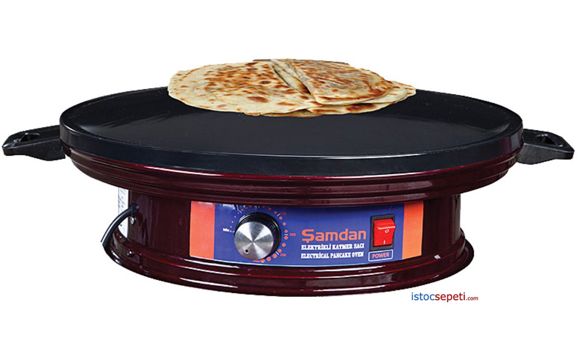 Ev Tipi Yufka Sacı Elektrikli Katmer Ocağı Şamdan 7001 Termostatlı