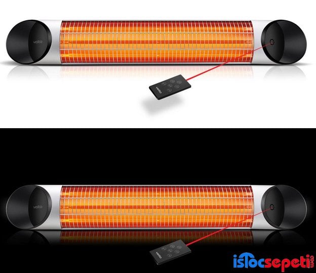 Veito Blade S 2500 Watt Duvar Tipi Dış Mekan ısıtıcı Restoran Cafe