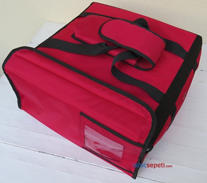 Pizza Taşıma Çantası Büyük Boy 45x45 cm Thermo Pizza Servis Servis