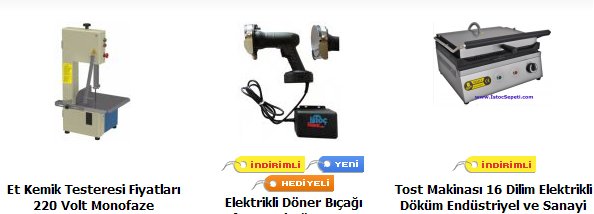 endüstriyel mutfak malzemeleri fiyatı