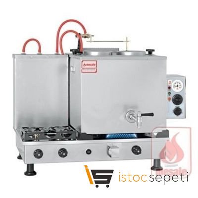 Meşale Inox Turbo Max Çay Kazanı, Full Elektrikli, 2 Demlikli