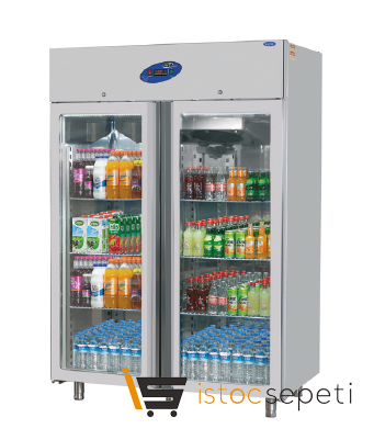 Karacasan İkili Camlı İçecek Buzdolabı CS-DBNK 1200-C