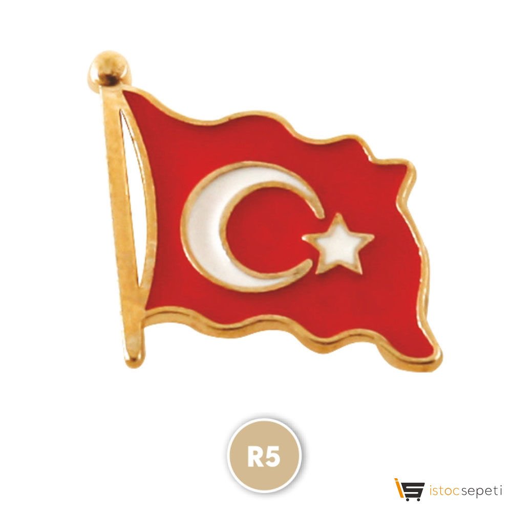 Sarı Rozet - Türk Bayrağı Promosyon