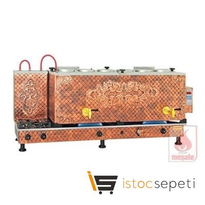 Meşale Antik Çay Kazanı, Dijital, Full Otomatik, 6 Demlikli