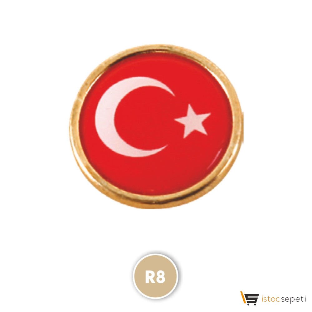 Sarı Rozet - Türk Bayrağı Promosyon