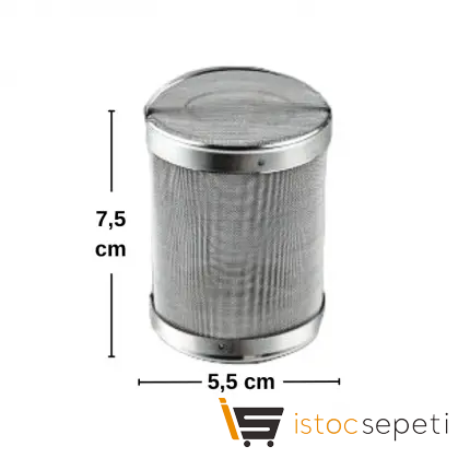 Green Kare Bitki Çayı Demliği 1.25 lt ve Kafes Tel Süzgeç