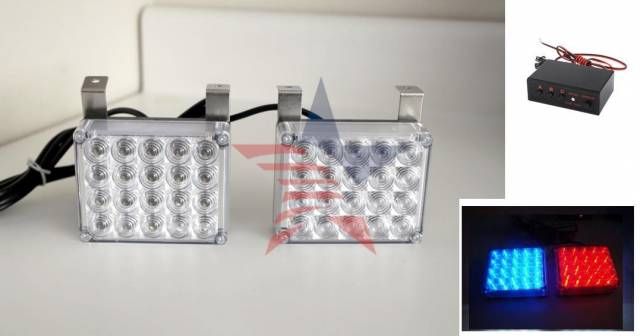 Carub 40 Ledli DİKDÖRTGEN Mavi-Kırmızı 37a056