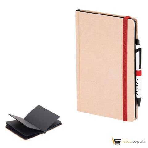 Kraft Sert Kapak Defter 9x14cm Promosyon