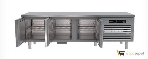 Portabianco CAU-3D60 Cihaz Altı Uzun Üç Kapılı Buzdolabı 230 Lt