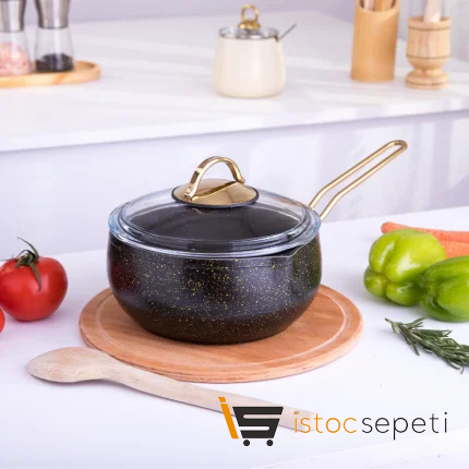 18 cm Gold Stone Kapaklı Güveç Sütlük 1.6 lt