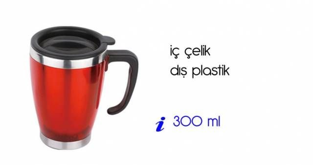 Concept İçi Plastik Dışı Çelik Mug