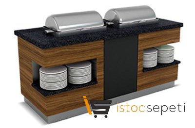 Empero Sümela Sıcak Servis Ünitesi 2 Chafing Dish