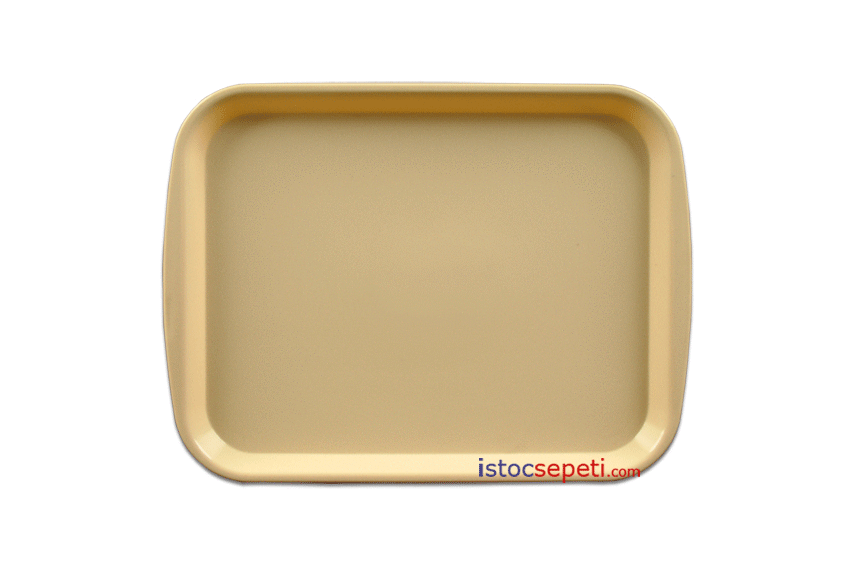 Renkli Plastik Servis Tepsi 37x53 cm