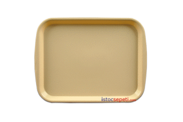 Renkli Plastik Servis Tepsi 37x53 cm