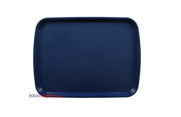Renkli Plastik Servis Tepsi 37x53 cm