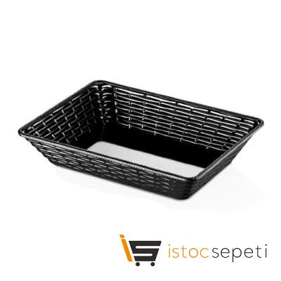 Külsan Thermoset Hena Ekmek Sepeti 37x27 cm Siyah