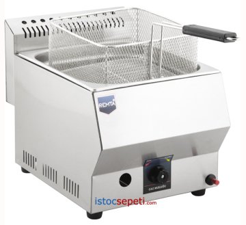 Sanayi Tipi Doğalgazlı Fritöz Makinesi 8 Litre Endüstriyel Tip