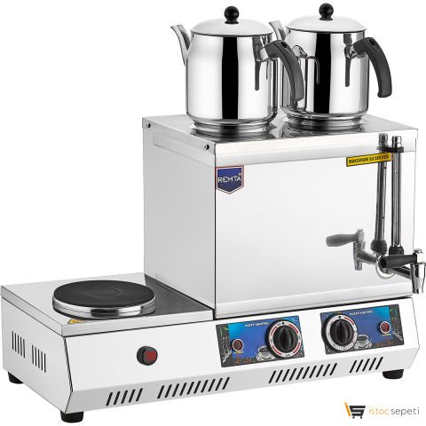 Remta K34 Çay Kazanı 40 Model Çay Ocağı 29 Lt Çift Demlikli