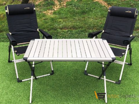 Xxl Masa + 2 Lüx Sandalye Set