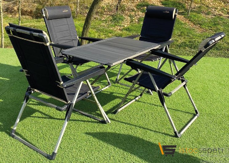 Xxl Masa + 4 Lüx Sandalye Set