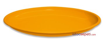 Renkli Oval Melamin Tabak