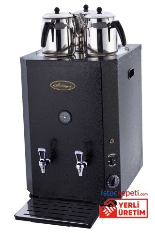 Otomatik Su Almalı Kare Çay Kazanı 50 Litre 500 Bardaklık