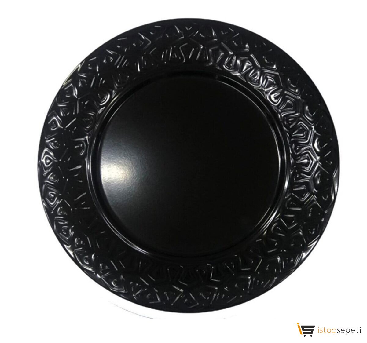 Evren 32cm Supla Tabağı Dekorlu Thermo Melamin Sunum 32cm Dekorlu Supla Sunum Tabağı