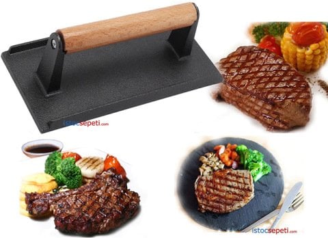 Izgara Presi Döküm Etin Üzerine Bastırılması İçin 1 Kilo