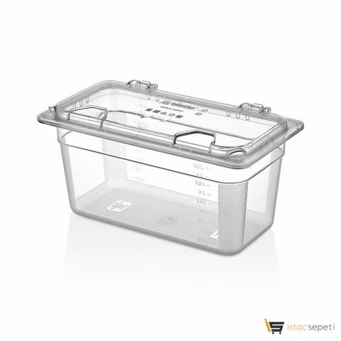 1/3 Gastronom Küvet Uyumlu Menteşeki Kapak Sol Açık