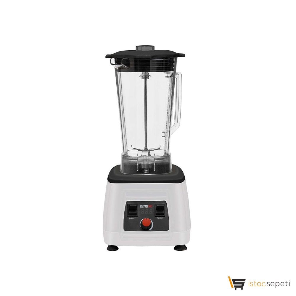 Omake Buz Kırıcı Manuel Bar Blender, Kapak Sensörlü, 3 L, 2200 W, Beyaz