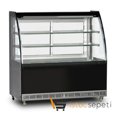 Dampak Soğutmalı Bombe Camlı Pasta Teşhir Dolabı 590 L 160x70x130 cm