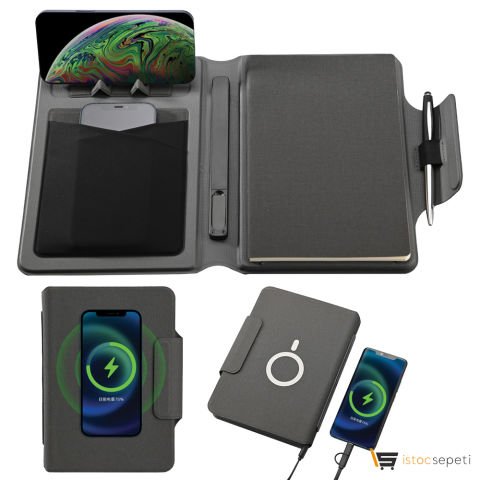 Powerbank 8000 mAh 32 GB USB Wireless Organizer Promosyon