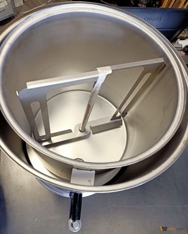 Karıştırıcılı Sahlep Kazanı 22 Litre Çelik Paslanmaz