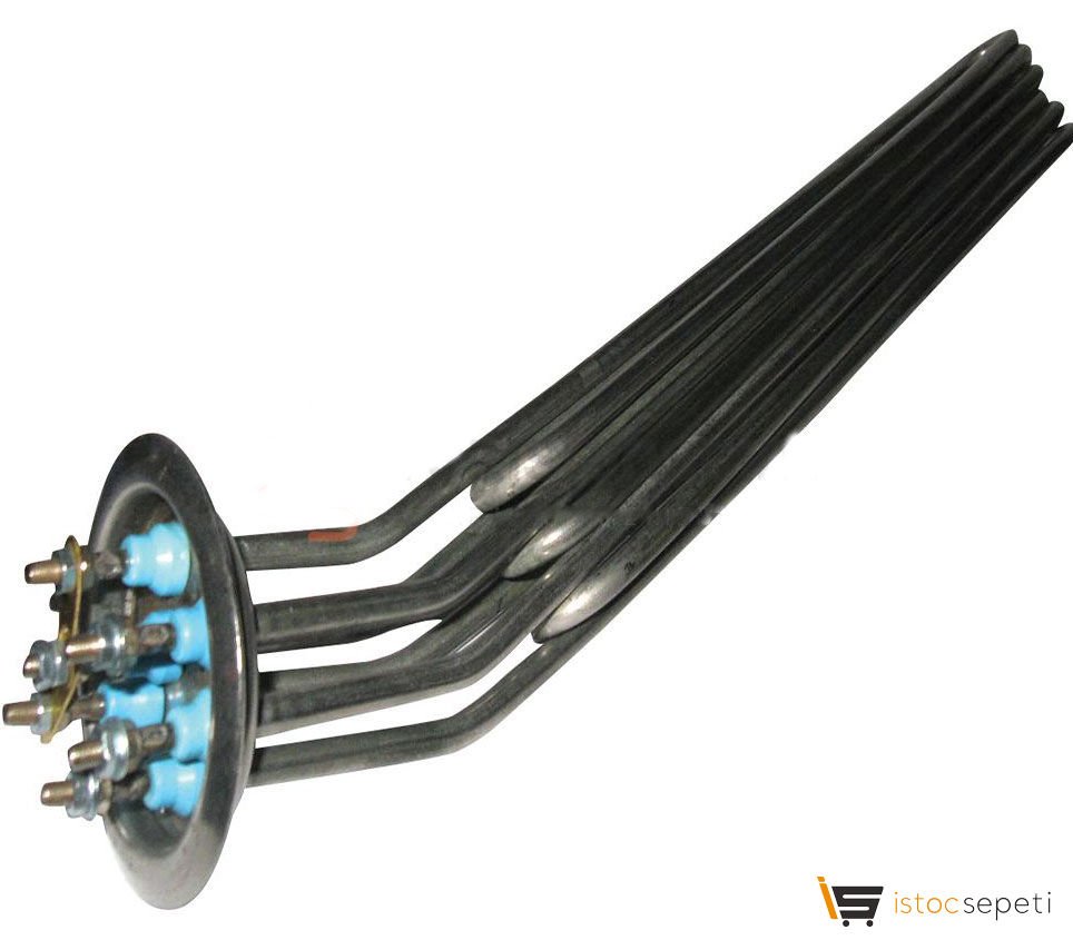 Bulaşık Makinası Yuvarlak Flanşlı Boyler Rezistans 3*3000W 380/230
