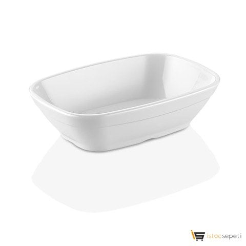Kare Kayık Tabak 19 cm Beyaz GP-KK20