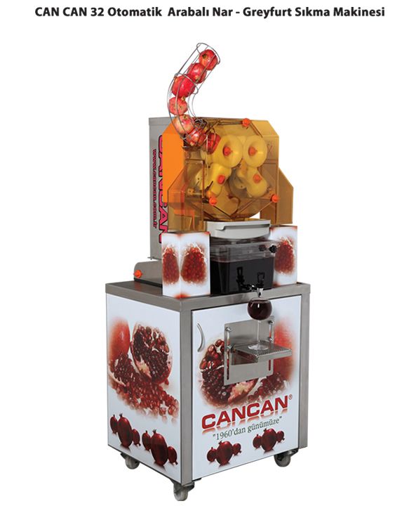 Can can 32 Arabalı Narenciye Sıkma Makinesi