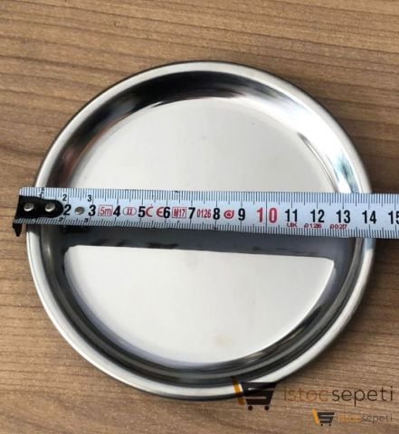 Çelik Meze Salata Sunum Tabağı Toptan Satış 100 Adet 14 cm
