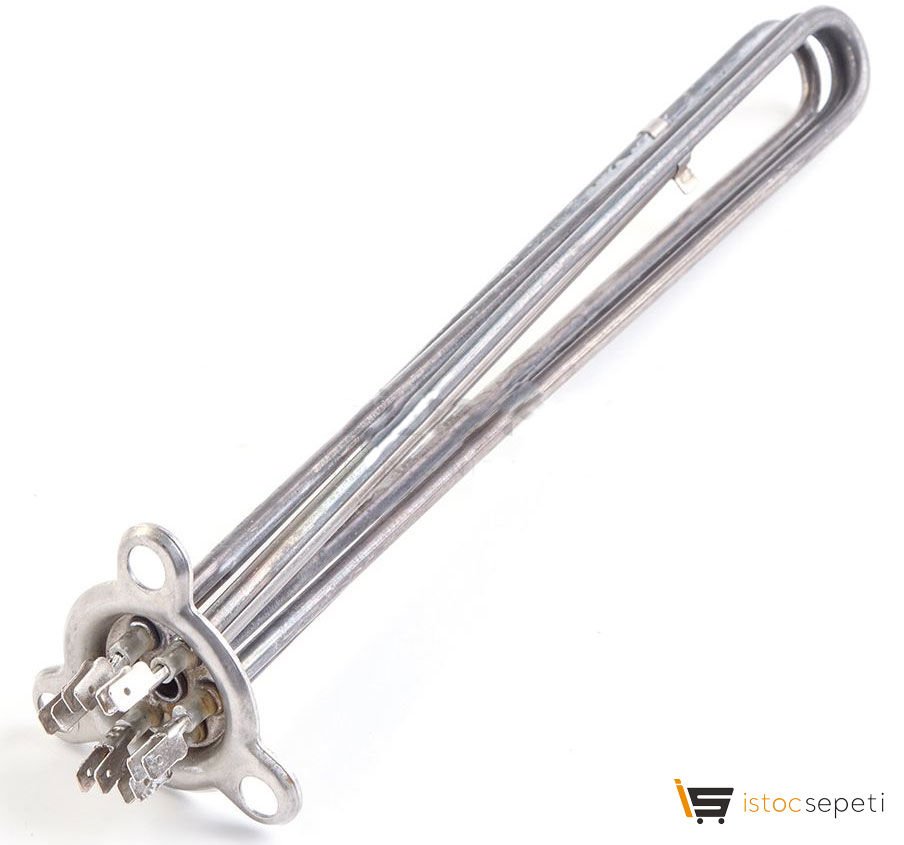 Bulaşık Makinası Özel Üçgen Flanşlı Rezistans 230V 2* 1500W L:30cm