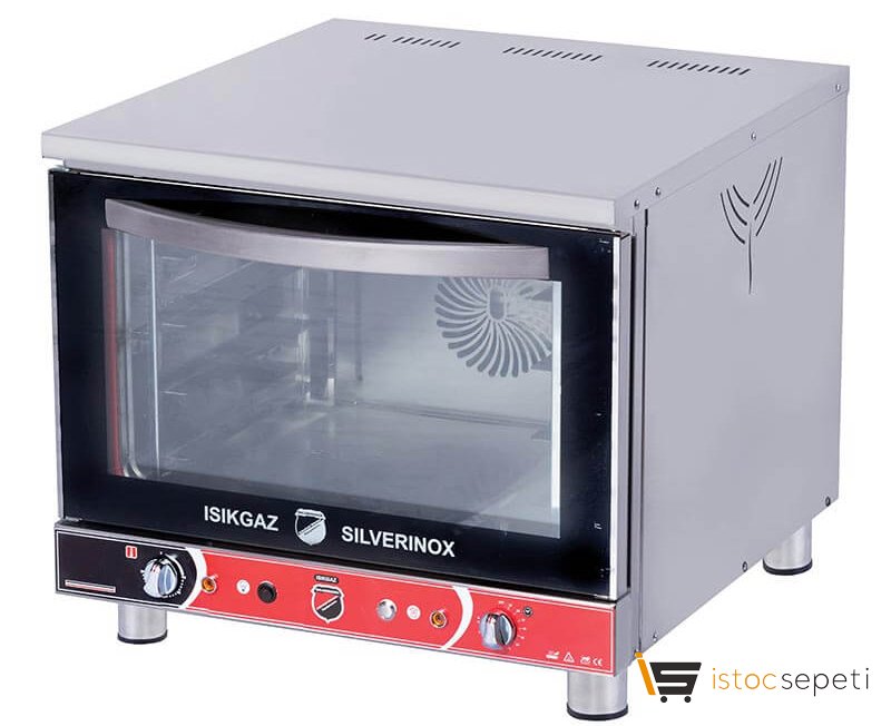 SilverInox Manuel Patisseri Fırın 40x60 cm 4 Tepsi Kapasiteli Elektrikli
