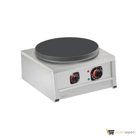 Omake KRP01.E12 Zaman Ayarlı Teflon Düz Tekli Krep Makinesi, Elektrikli