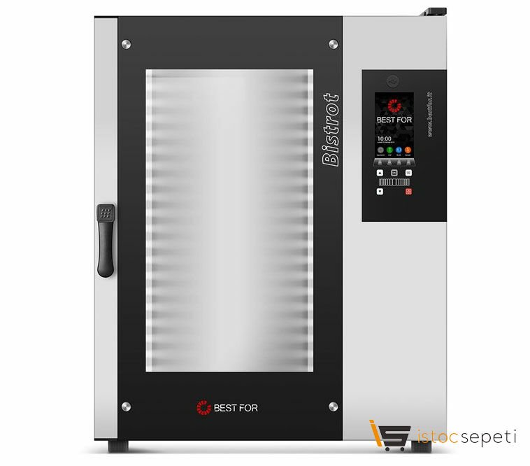 Bestfor STAR 2-1065 400x600 mm Ölçülü 10 Tepsili Programlanabilir Elektrikli Patiseri Konveksiyonlu Fırın