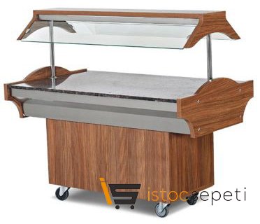 Empero Nötr Saladbar Granit Üst Tabla 150x89x137 cm