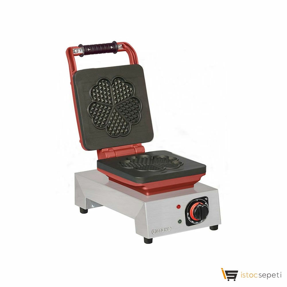 Omake WFL21.E11 Z5F Küçük Çiçek Model Tekli Waffle Makinesi, Elektrikli