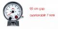 Carub 9,5 cm 7 Renkli Krom Takometre 4663101