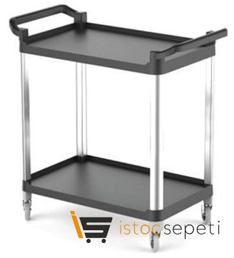 Empero Plastik Servis Arabası 2 Katlı 50x80x97 cm