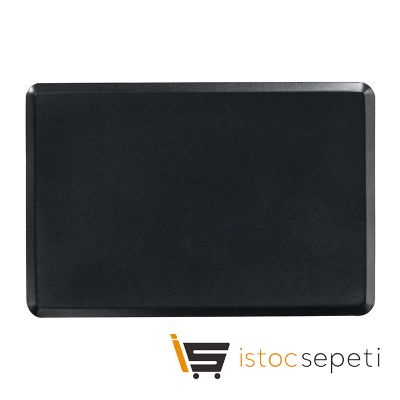 İtalyan Açılı Tava Delikli Alüminyum 2 mm 40x60 cm Kaplamalı Siyah