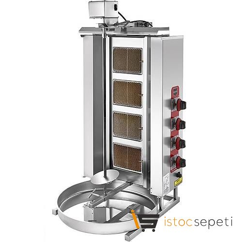 Remta 4 Radyanlı Üstten Motorlu Doğalgazlı Döner Ocağı D08(M)
