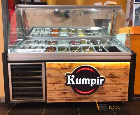 Kumpir Dolabı Ahşap Model