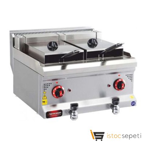 Karacasan 600 Seri Set Üstü Fritöz Çiftli Hazneli Elektrikli
