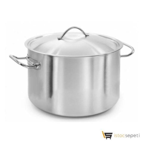 Dizdar Silindirik Tencere, Orta Derin, Kapaklı, 30x20 cm, 20.3 L